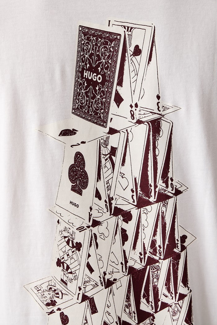 Tricou pentru bărbați din bumbac Doudi HUGO alb 50568720