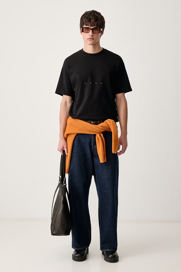 HUGO Tricou pentru bărbați din bumbac Devrolo 50568251 negru AW26