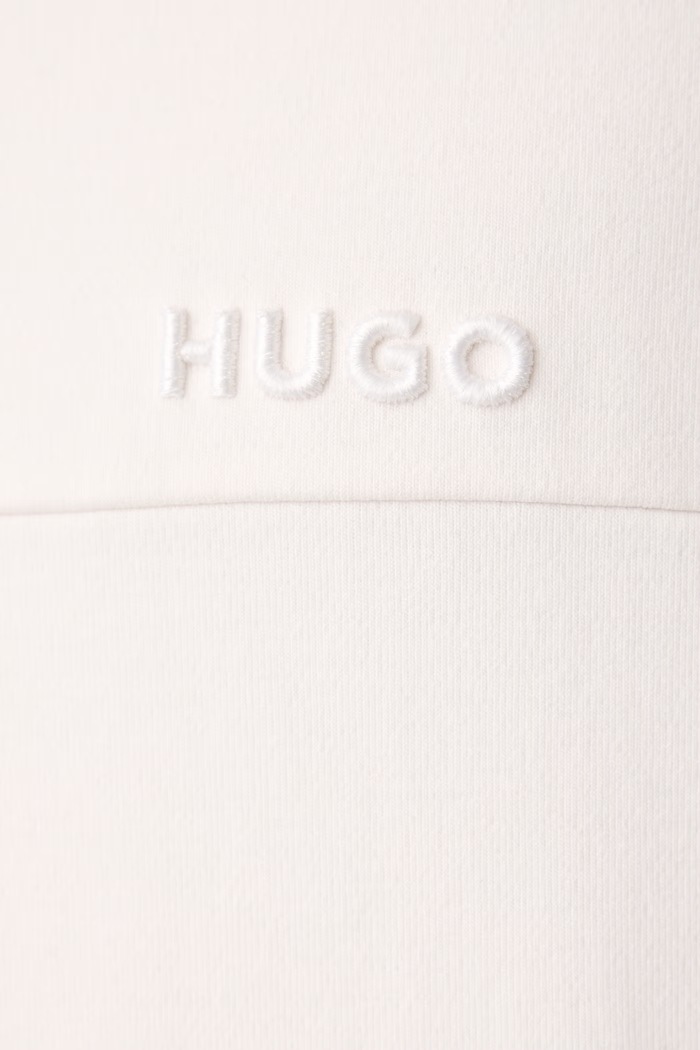 Bluza męska z bawełną Derenolo HUGO beżowy 50568229