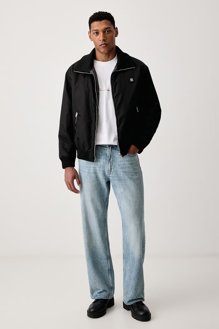 HUGO T-shirt ανδρικό βαμβακερό Datrik 50568123 λευκό AW26