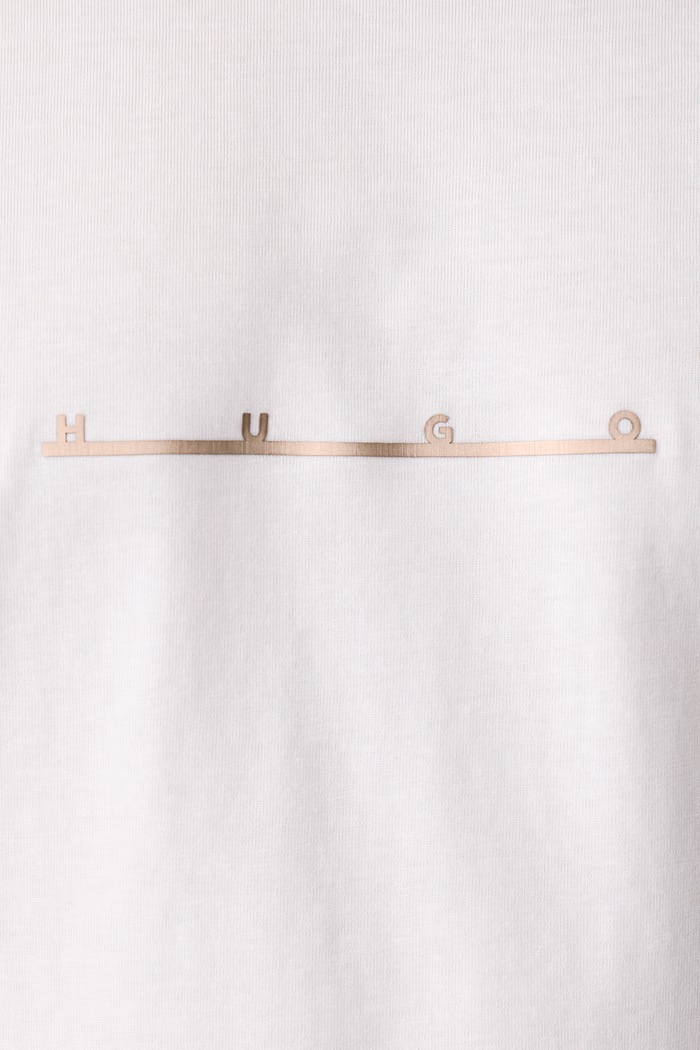 Tricou din bumbac Datri HUGO alb 50568118