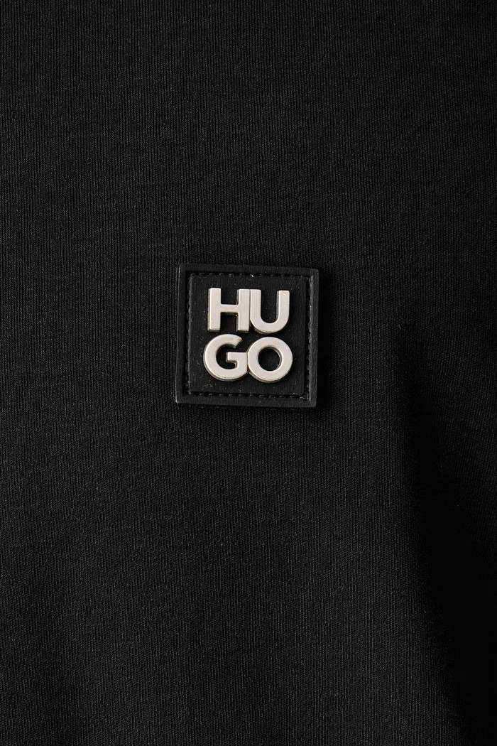 Tricou pentru bărbați din bumbac Deryk HUGO negru 50567940