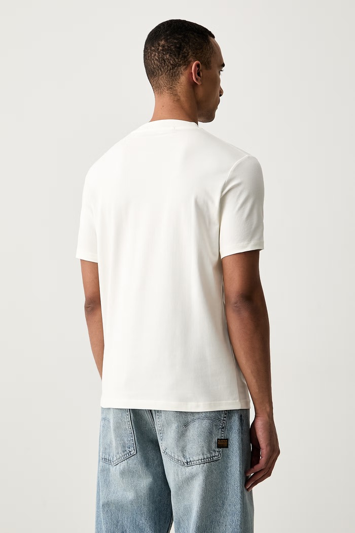 Odzież Karl Lagerfeld T-shirt męski bawełniany z elastanem 564235.755042 beżowy