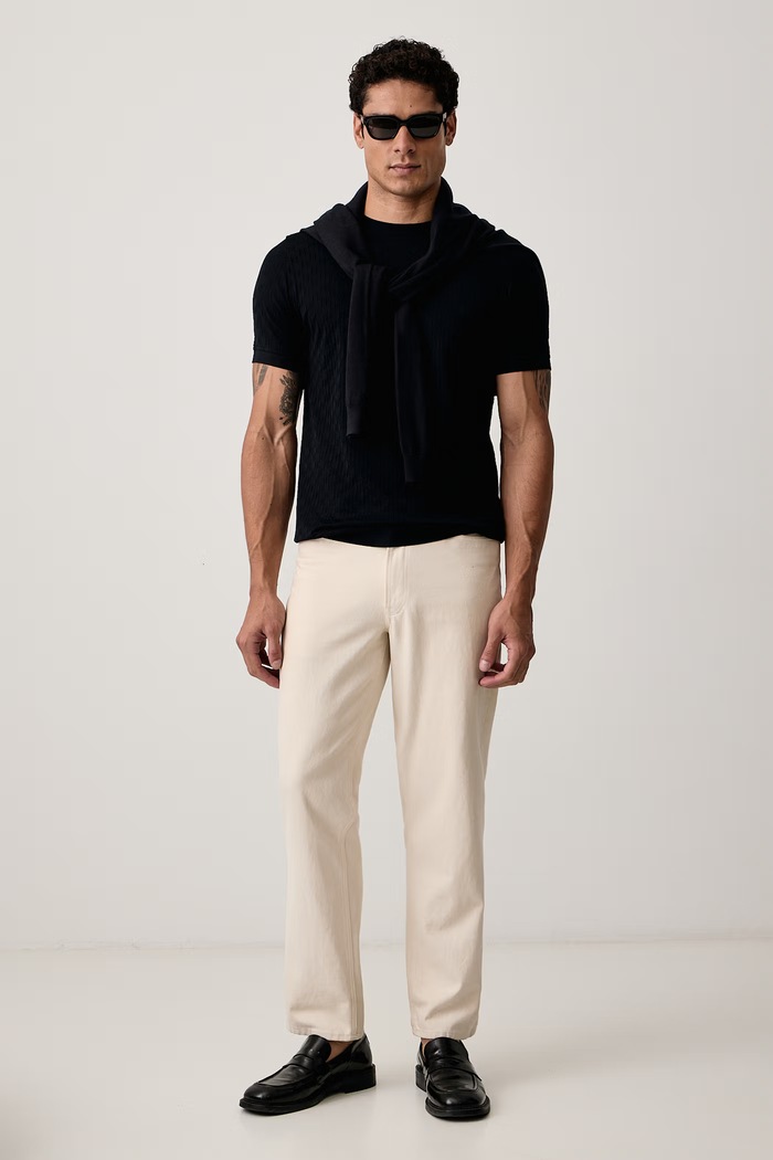 Karl Lagerfeld Tričko pánske bavlnené 564203.755004 tmavomodrá AW26