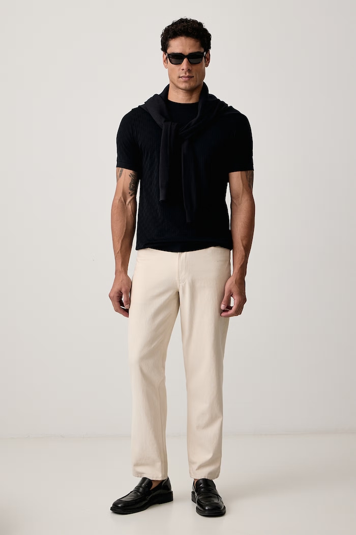 Karl Lagerfeld Tričko pánske bavlnené 564203.755004 tmavomodrá AW26