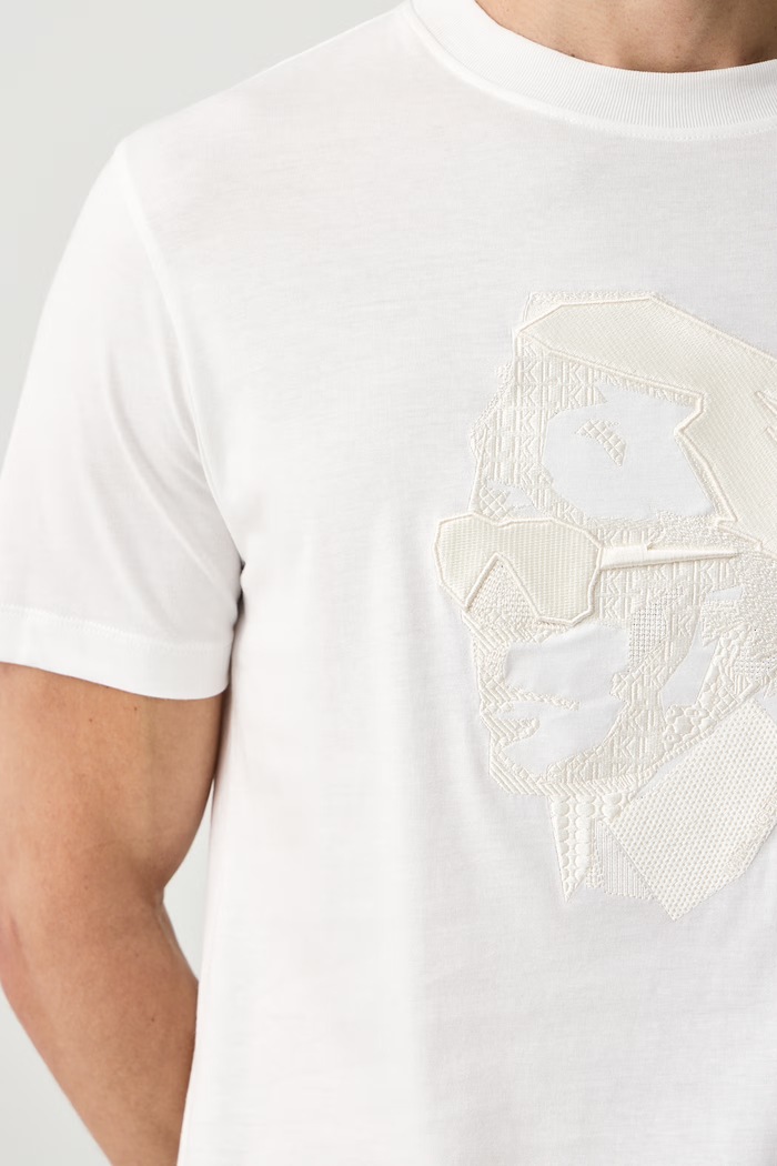T-shirt ανδρικό βαμβακερό Karl Lagerfeld 564242.755062 λευκό