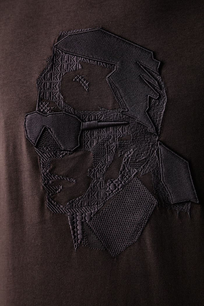 Karl Lagerfeld majica za muškarce od pamuka 564242.755062 smeđa