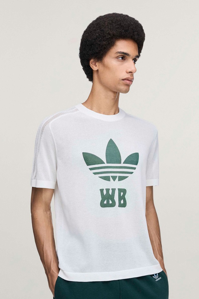 X Wales Bonner t-shirt with cotton Men's adidas Originals beige HY5017
