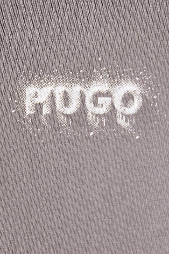 T-shirt męski bawełniany Nodar HUGO Blue szary 50572412