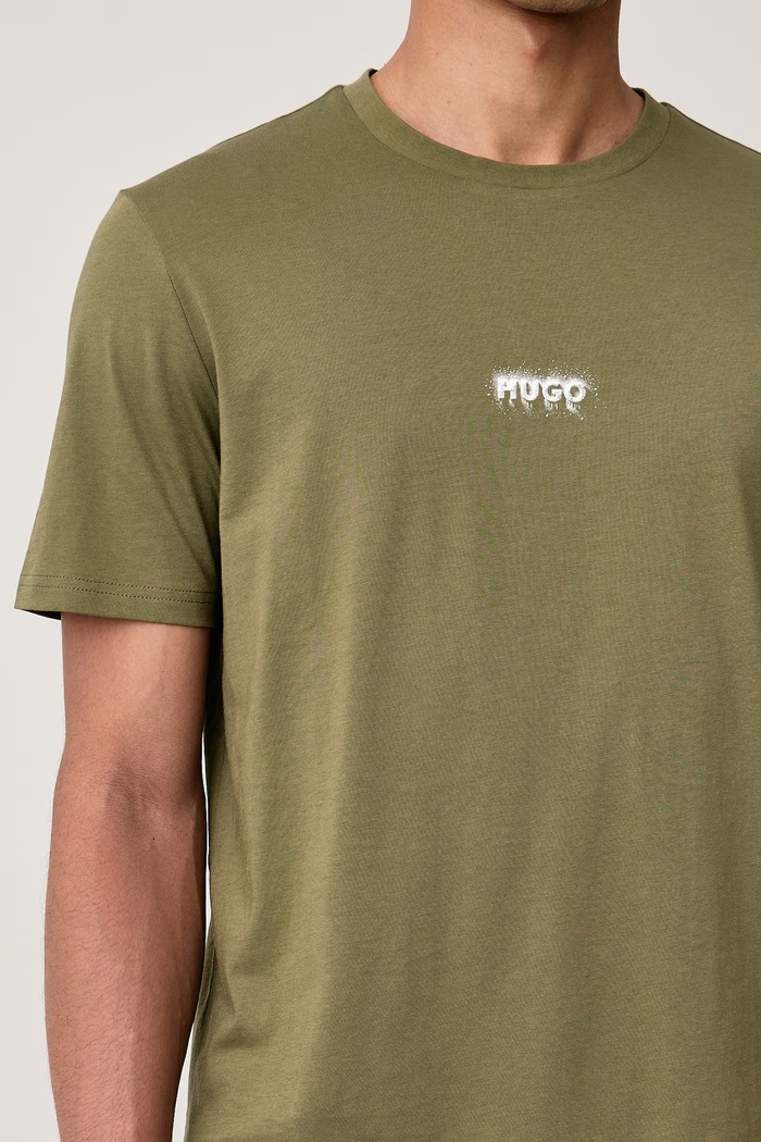 Tričko pánské bavlněné Nodar HUGO Blue 50572412 zelená
