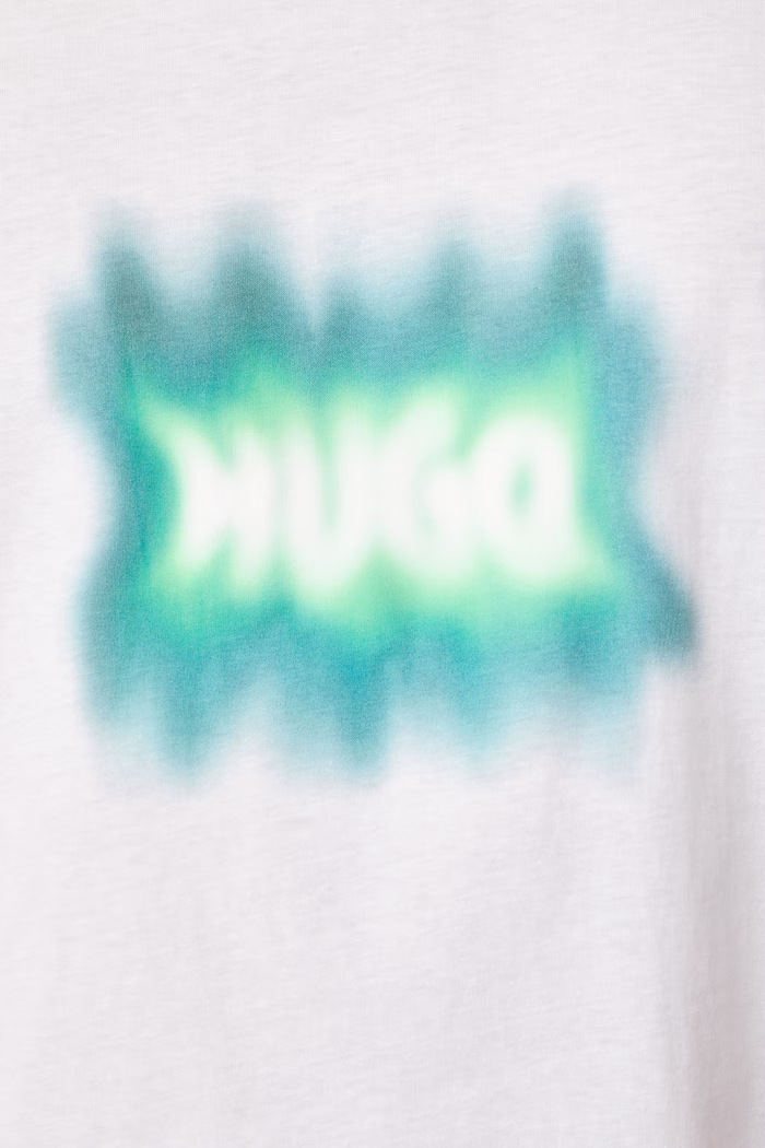 Majica za muškarce od pamuka Nuiden HUGO Blue bijela 50570521