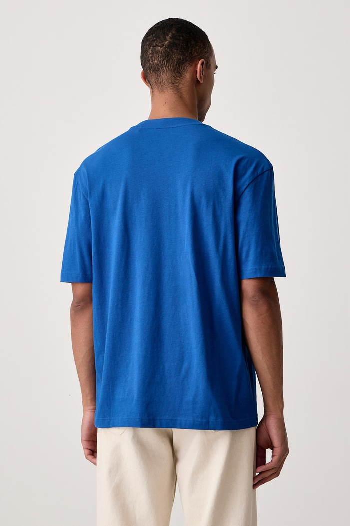 Oblečení HUGO Blue Tričko pánské bavlněné Nuiden 50570521 modrá