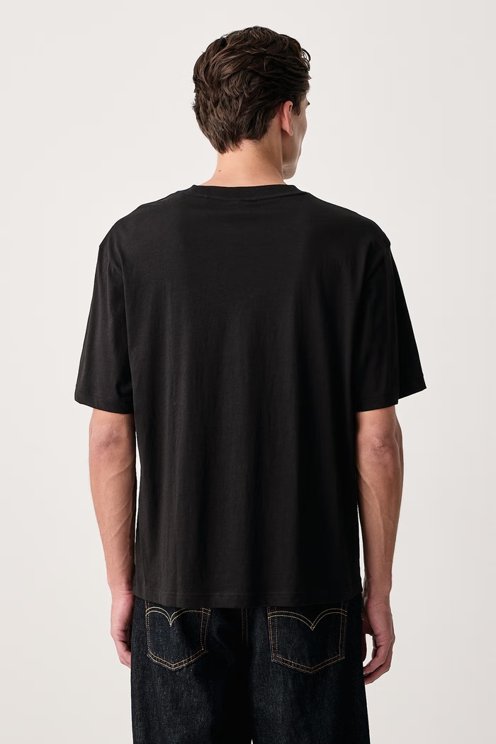 Odzież HUGO Blue T-shirt męski bawełniany Norostee 50570323 czarny