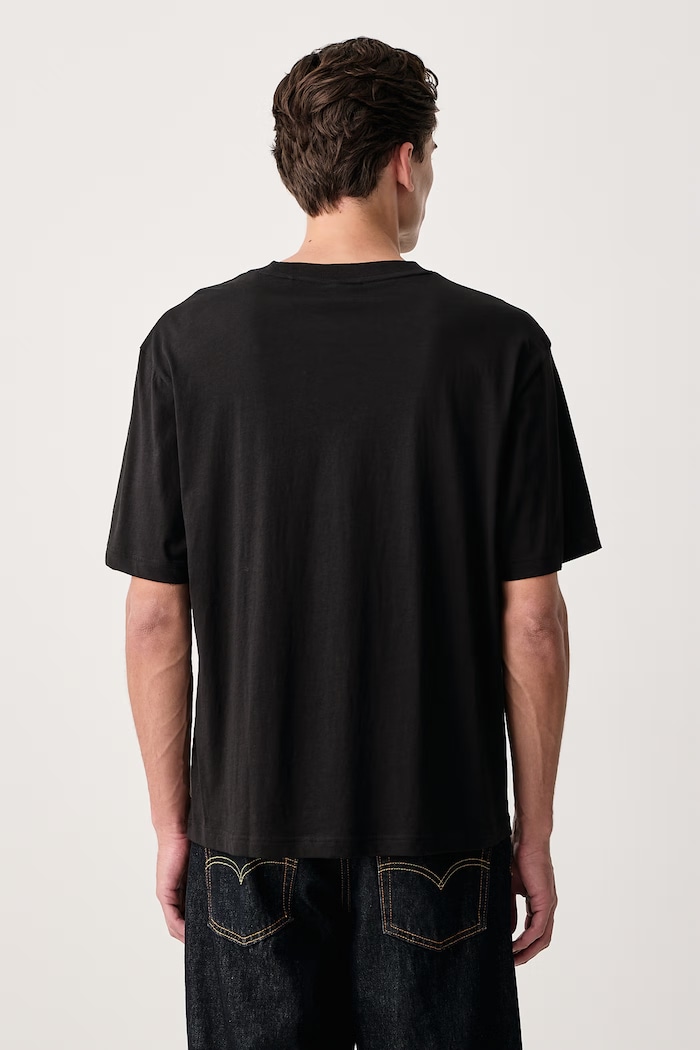 Odzież HUGO Blue T-shirt męski bawełniany Norostee 50570323 czarny