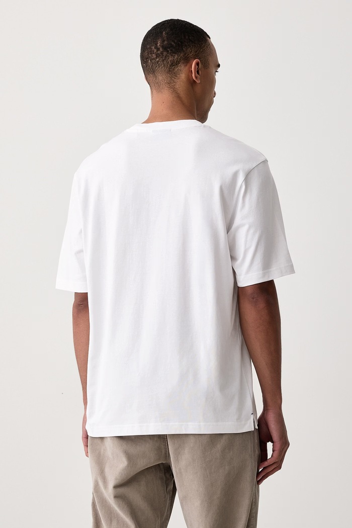 Odzież HUGO Blue T-shirt męski bawełniany Niviotee 50567953 biały