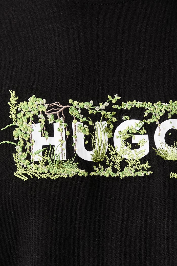 Тениска мъжка от памук Niviotee HUGO Blue черен 50567953