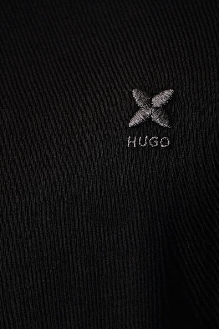 T-shirt da uomo in cotone Nosterio HUGO Blue nero 50567848