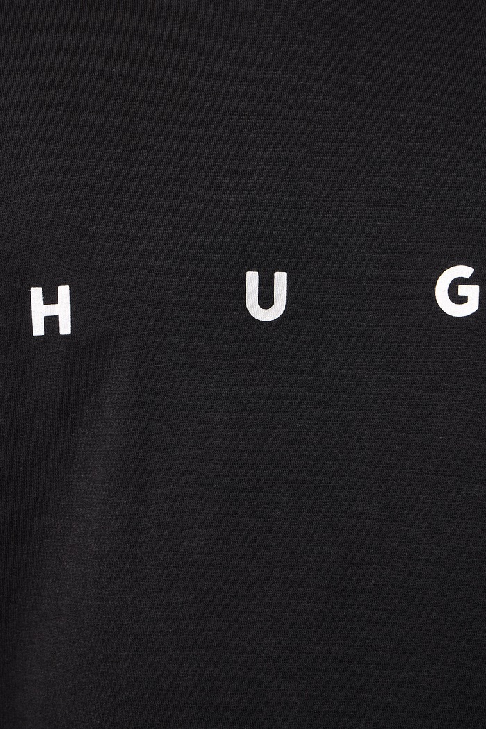 Majica za muškarce od pamuka AZURI_T-shirt HUGO crna 50570340