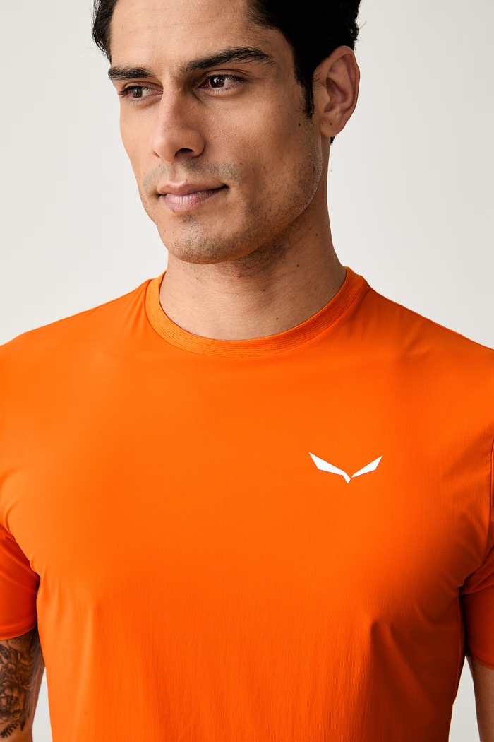 Salewa T-shirt treningowy męski PEDROC pomarańczowy 00.0000029174