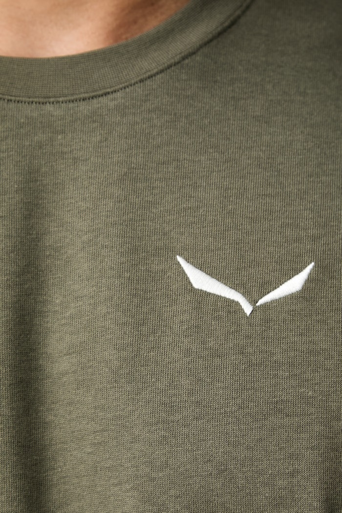 Salewa T-shirt trekkingowy męski z bawełną EAGLE PEAK 00.0000029392 zielony