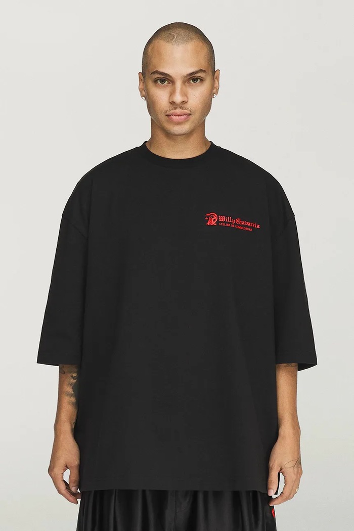 adidas Originals X Willy Chavarria t-shirt cotton Men's black LC8135