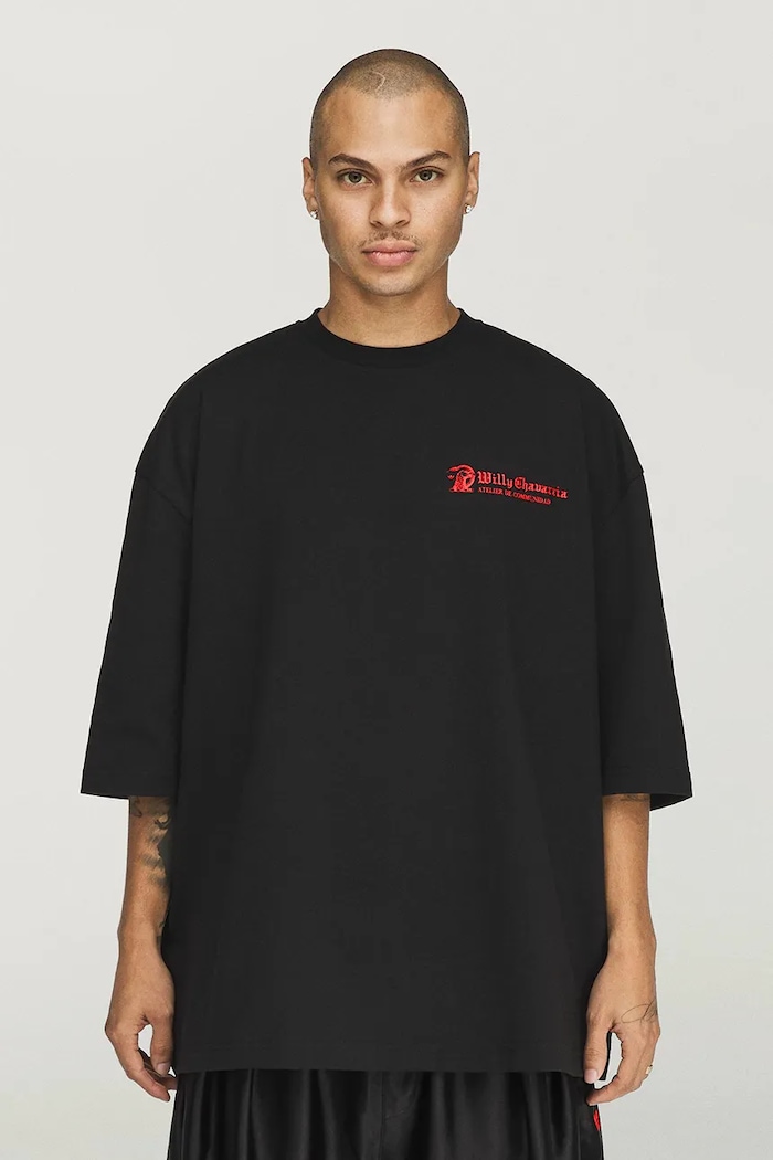 adidas Originals X Willy Chavarria t-shirt cotton Men's black LC8135