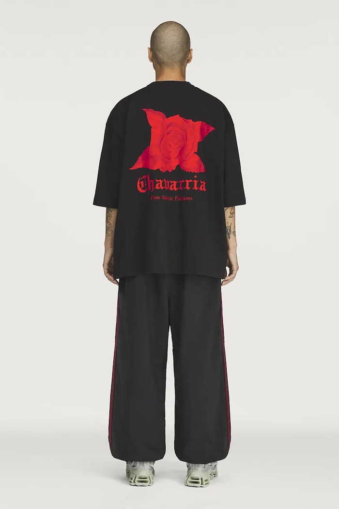 Clothing adidas Originals Dark Rose Tee x Willy Chavarria t-shirt cotton Women's KZ3115 black
