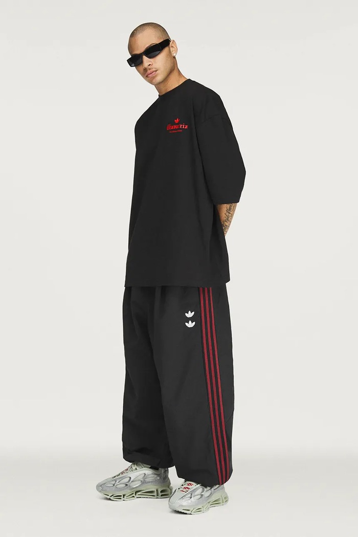 Dark Rose Tee x Willy Chavarria t-shirt cotton Women's adidas Originals KZ3115 black