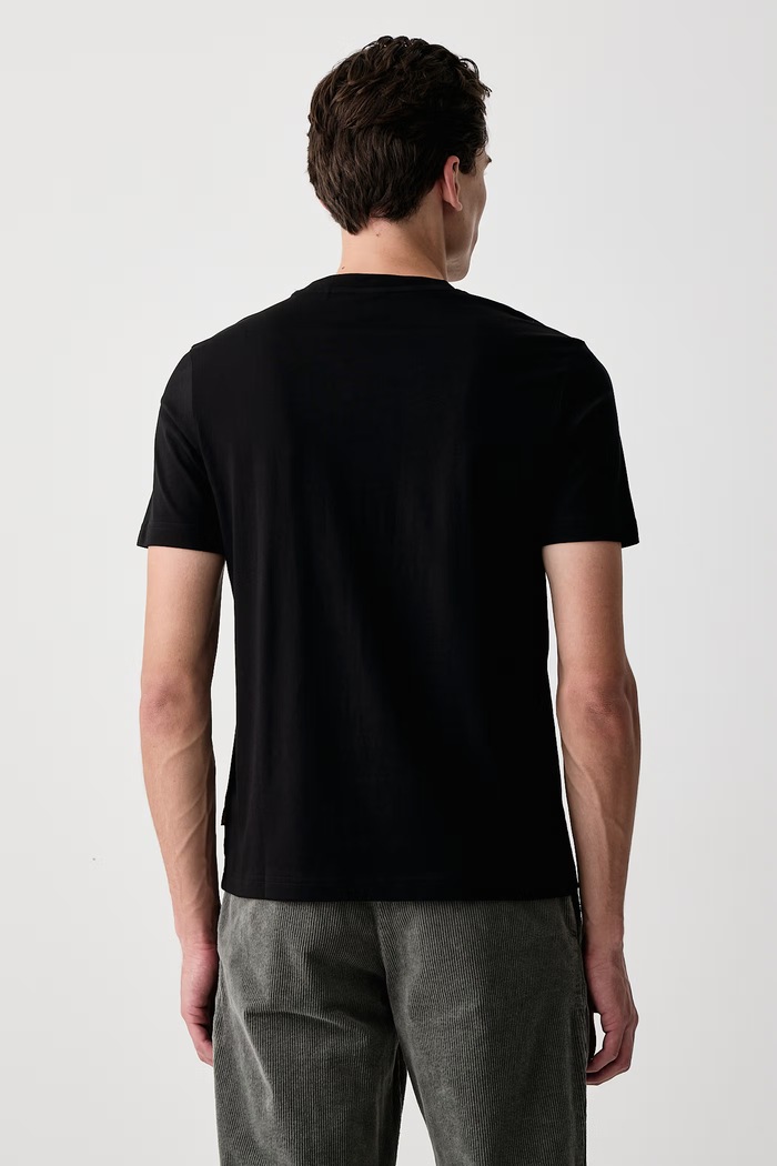 Îmbrăcăminte BOSS Orange Tricou pentru bărbați din bumbac Te_Momentum 50571887 negru