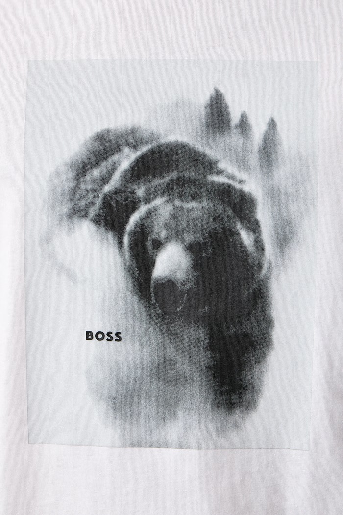 Тениска мъжка от памук Te_Being BOSS Orange бежов 50571288