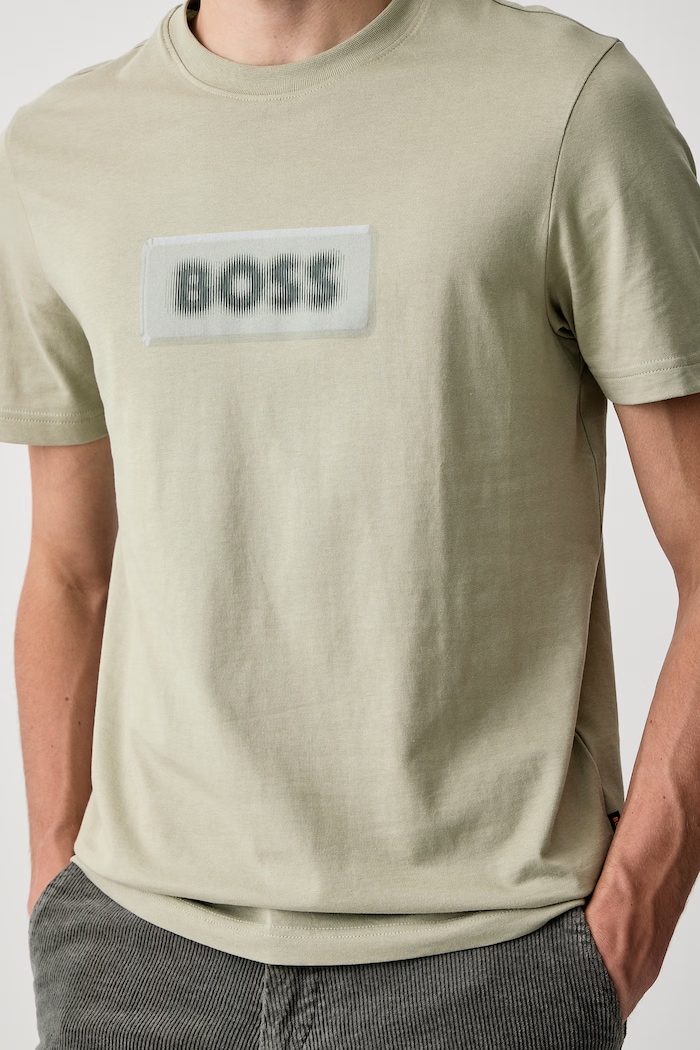 Футболка чоловіча бавовняна Te_Effect BOSS Orange 50571286 зелений