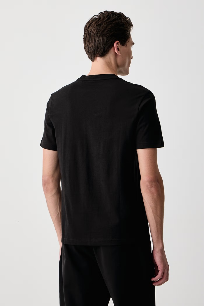 Îmbrăcăminte BOSS Orange Tricou pentru bărbați din bumbac Te_Effect 50571286 negru