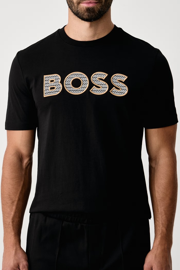 Tričko pánské bavlněné C-Thompson BOSS 50569995 černá