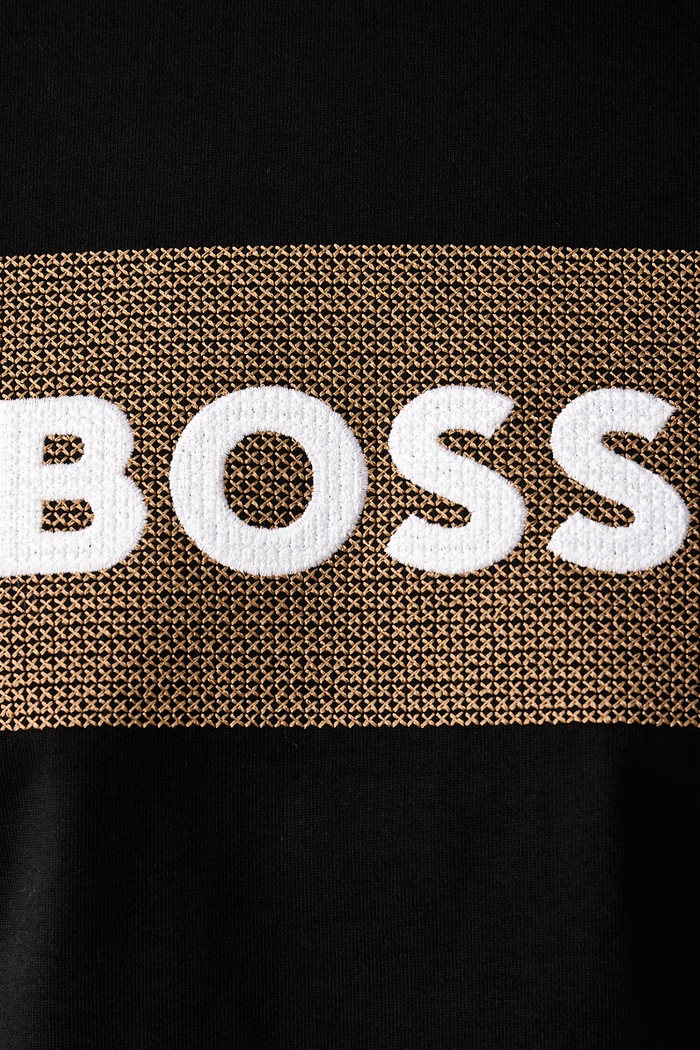 Tričko pánske bavlnené C-Taut BOSS čierna 50569986