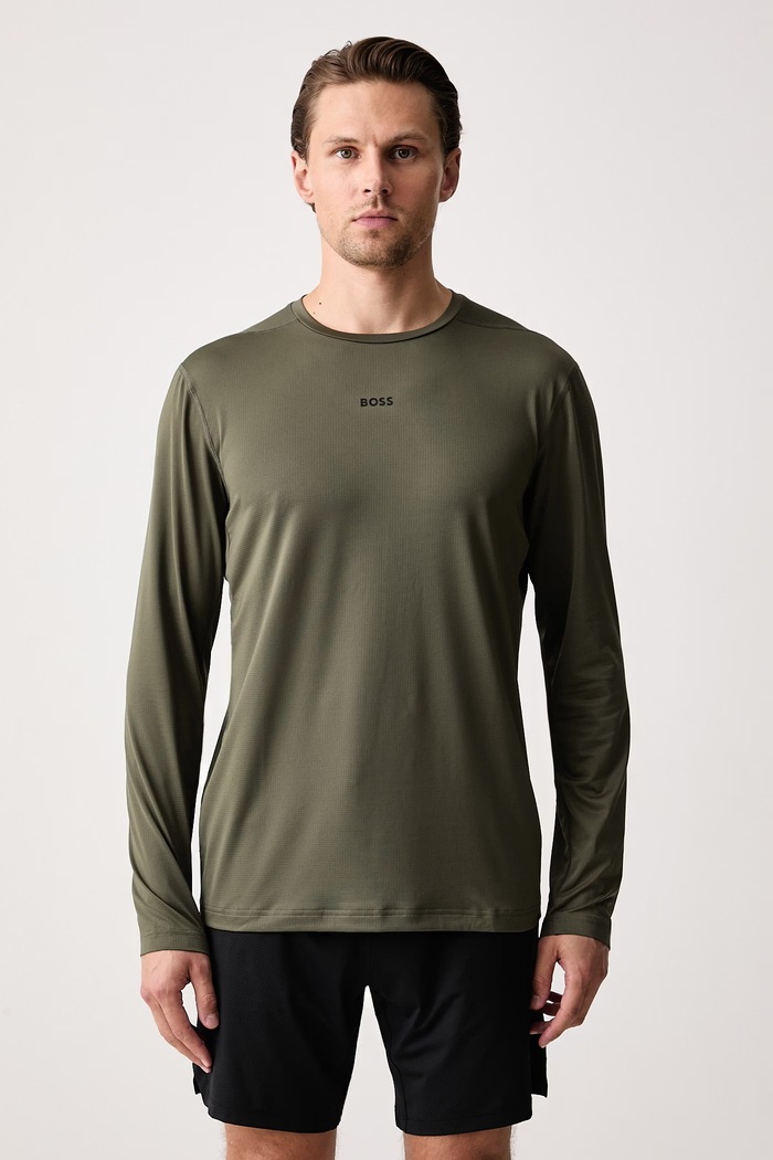 BOSS Green Longsleeve męski TS_Active LS zielony 50569902