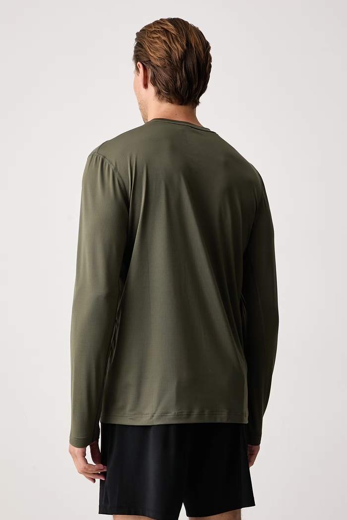 BOSS Green Longsleeve męski TS_Active LS 50569902 zielony AW26