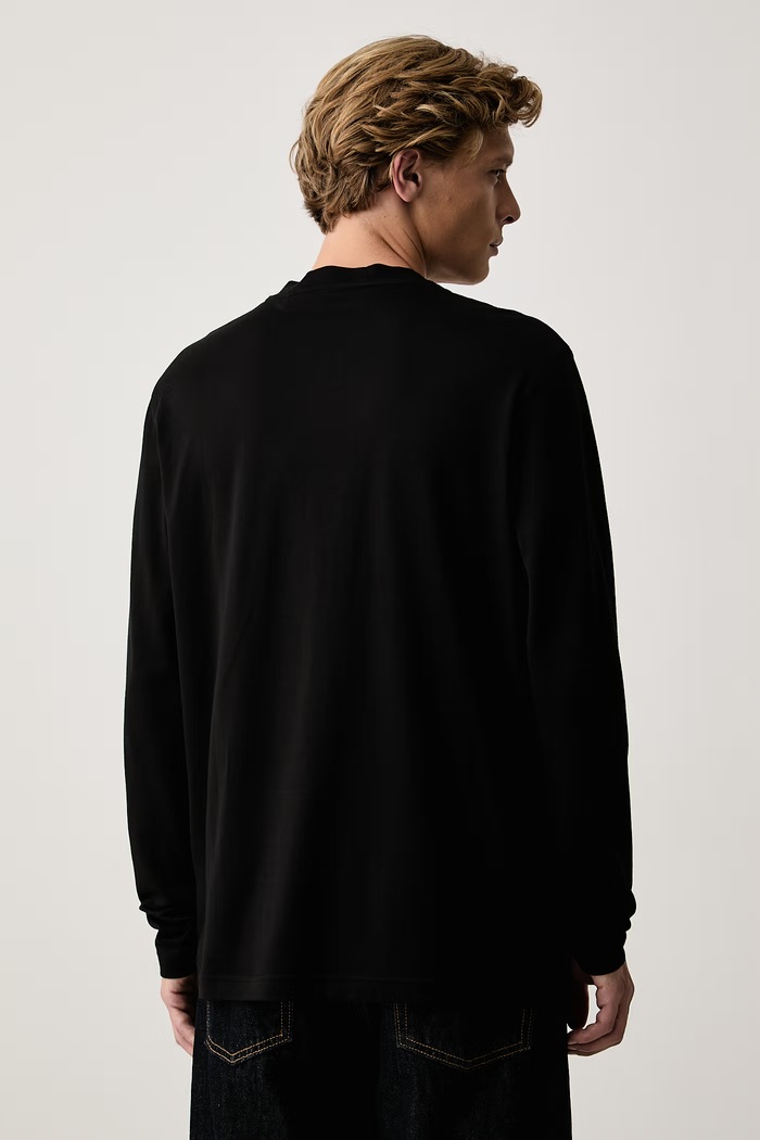 Îmbrăcăminte BOSS Green Longsleeve pentru bărbați cu lyocell TS_PS Icons70 Long 50569474 negru