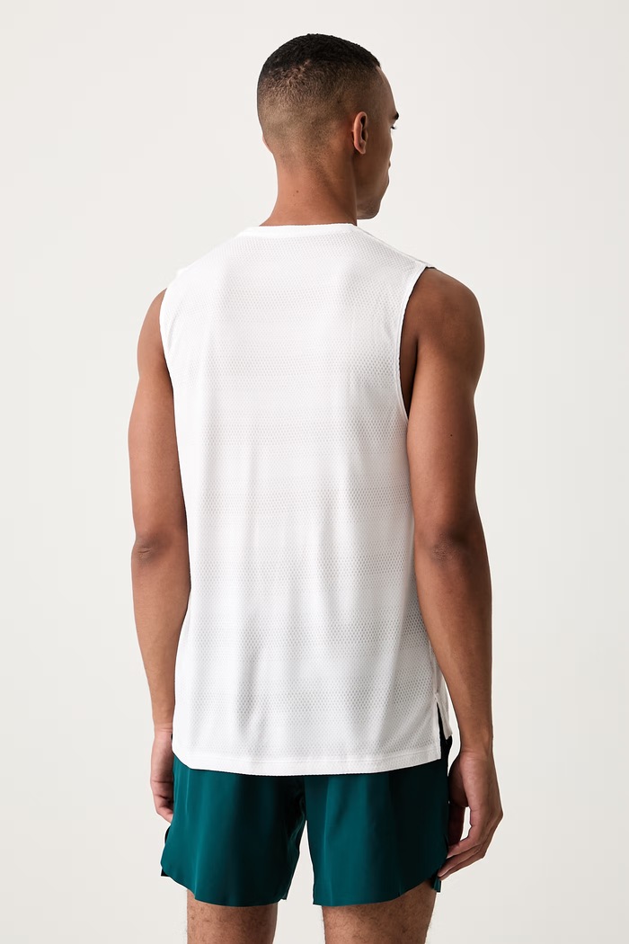 Odzież Under Armour top treningowy męski UA Velociti Tank 6010888.100 biały
