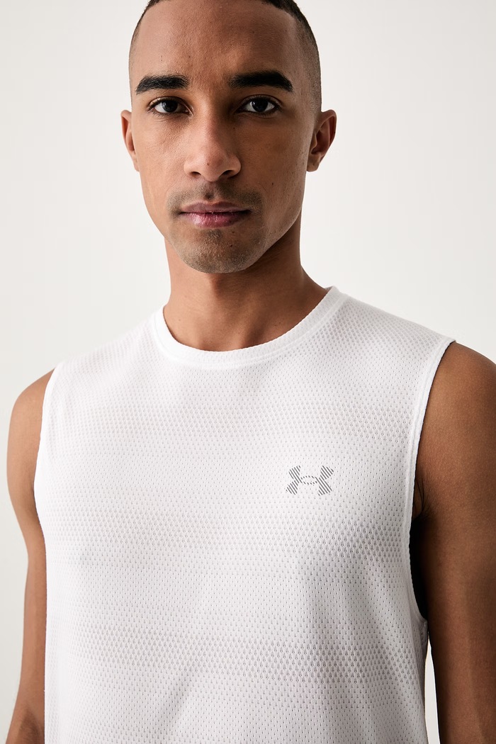 Under Armour top treningowy męski UA Velociti Tank biały 6010888.100