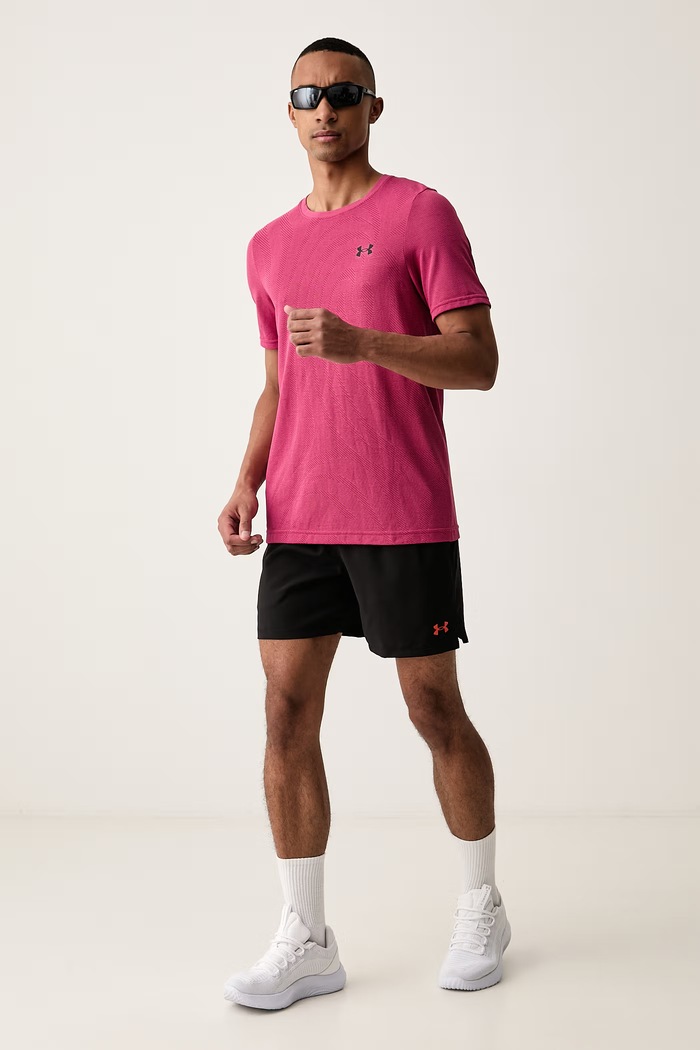 Under Armour T-shirt treningowy męski Vanish 6010603.637 różowy AW26