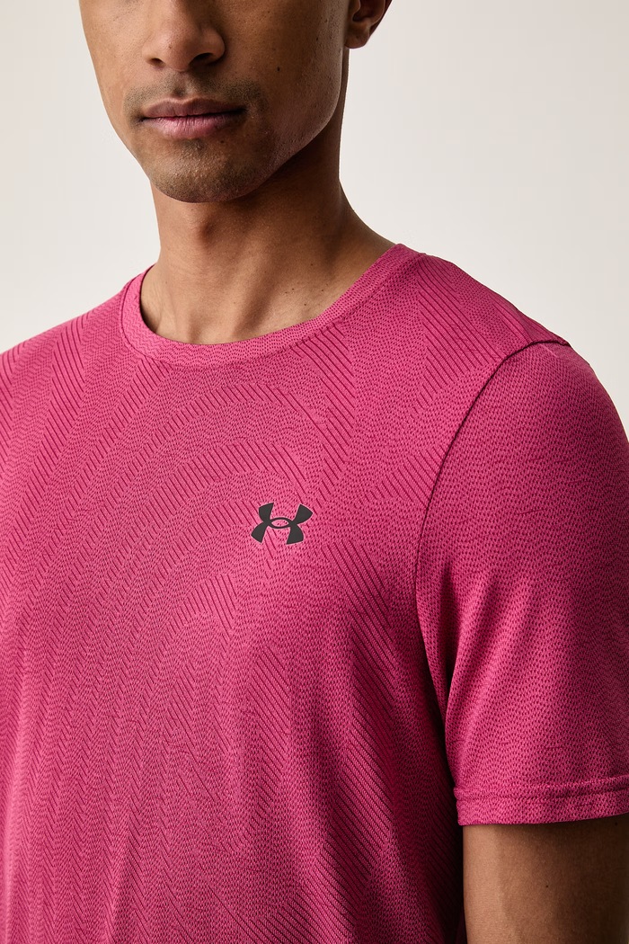 T-shirt treningowy męski Vanish Under Armour 6010603.637 różowy