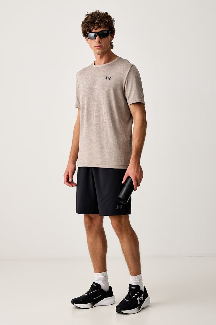 Under Armour T-shirt treningowy męski Vanish 6010591.203 beżowy AW26