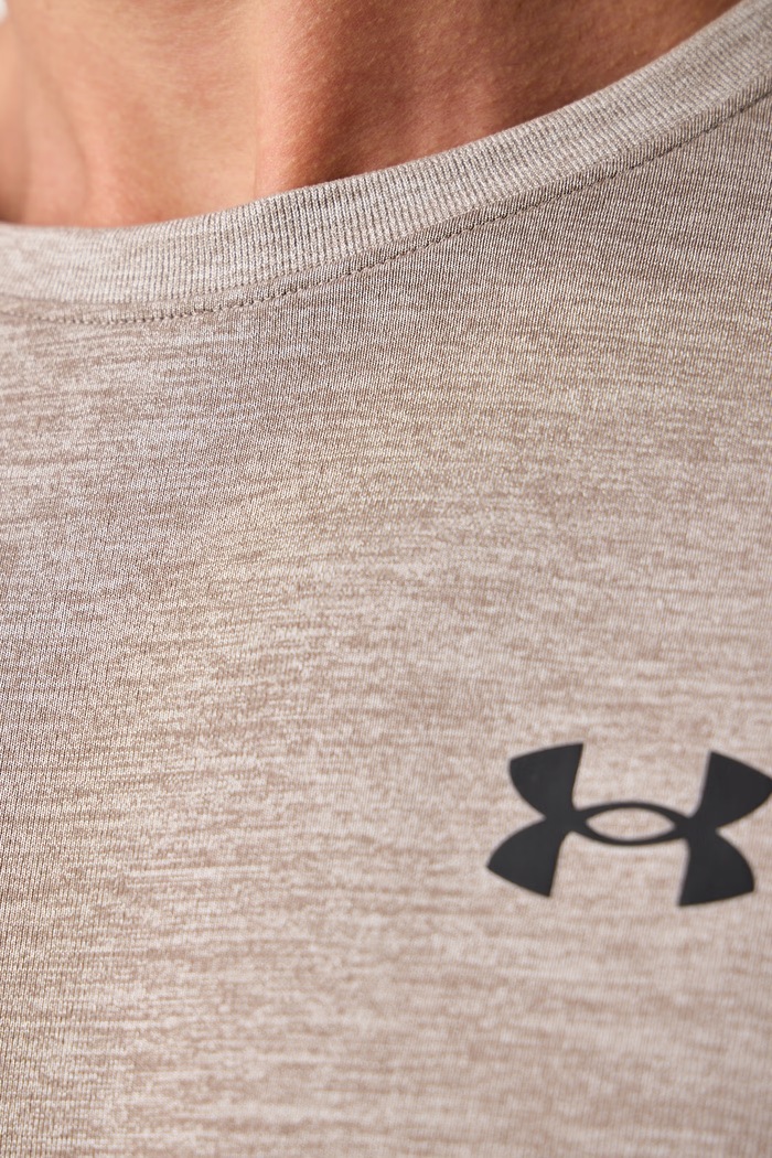 T-shirt treningowy męski Vanish Under Armour beżowy 6010591.203