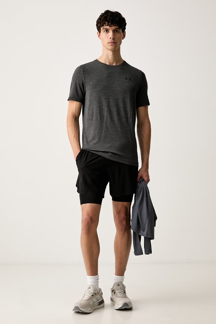 Under Armour T-shirt treningowy męski Vanish 6010591.010 szary AW26
