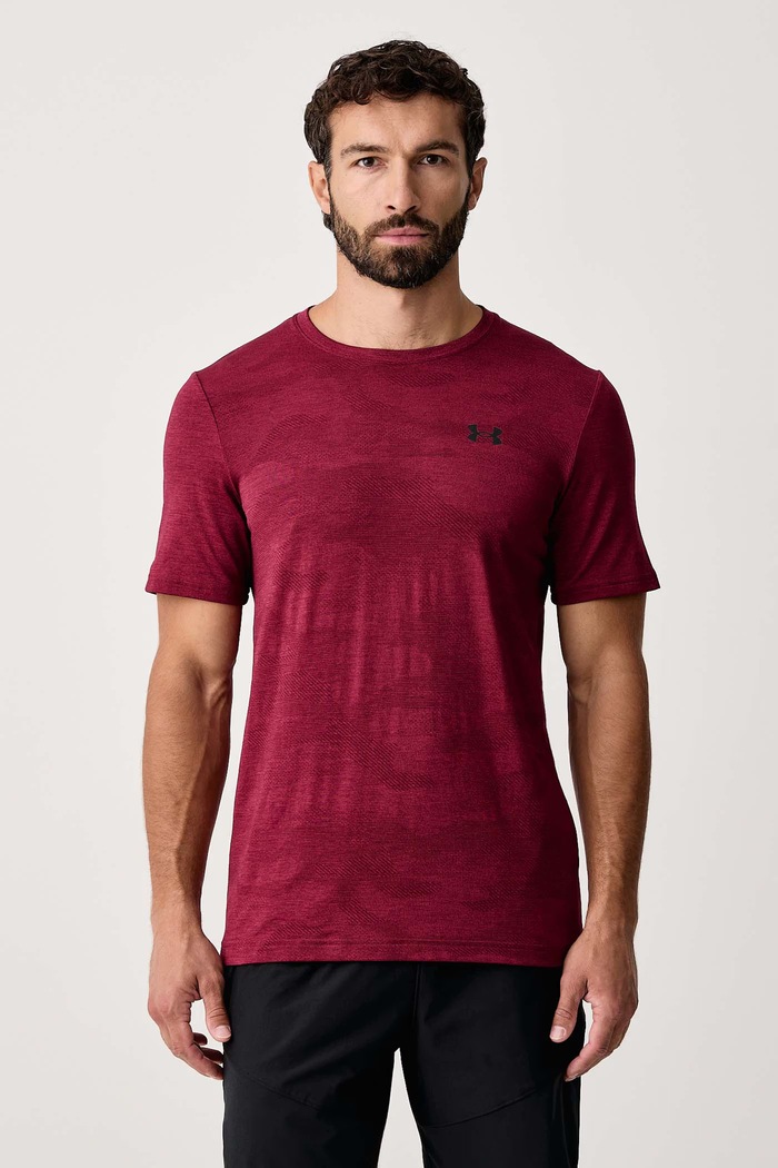 Under Armour T-shirt treningowy męski Vanish bordowy 6010589.625