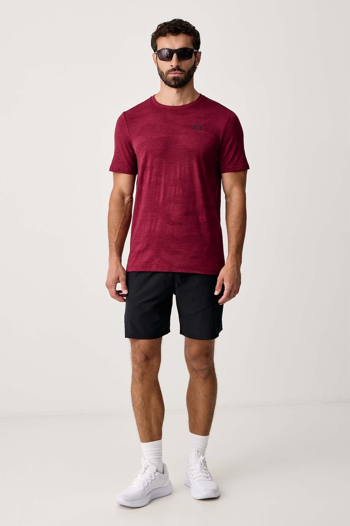 Under Armour T-shirt treningowy męski Vanish 6010589.625 bordowy AW26