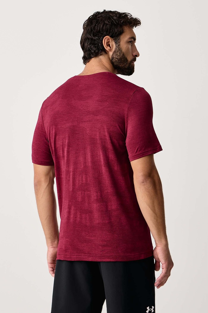 Odzież Under Armour T-shirt treningowy męski Vanish 6010589.625 bordowy