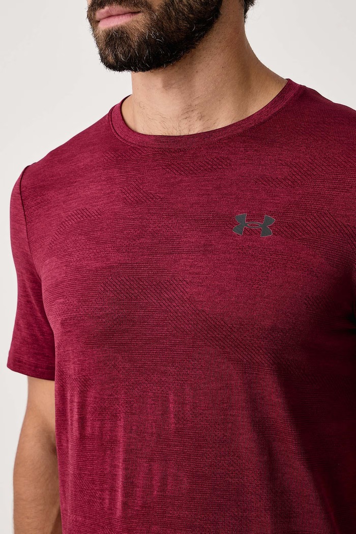 T-shirt treningowy męski Vanish Under Armour 6010589.625 bordowy