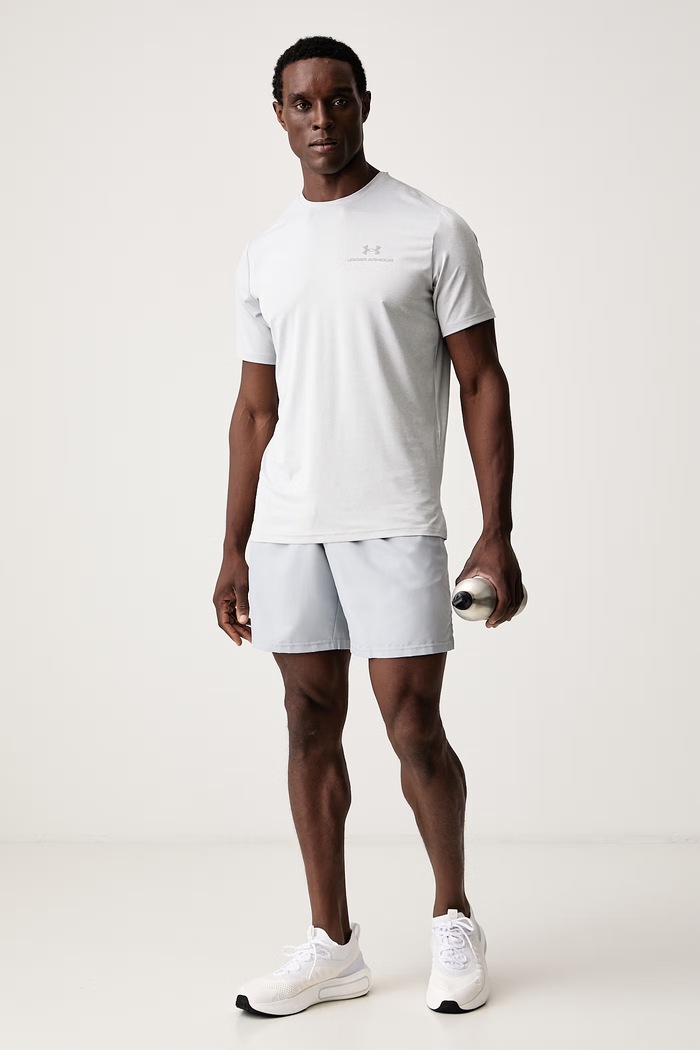 Under Armour T-shirt treningowy męski Rush Energy 1383973.011 szary AW26
