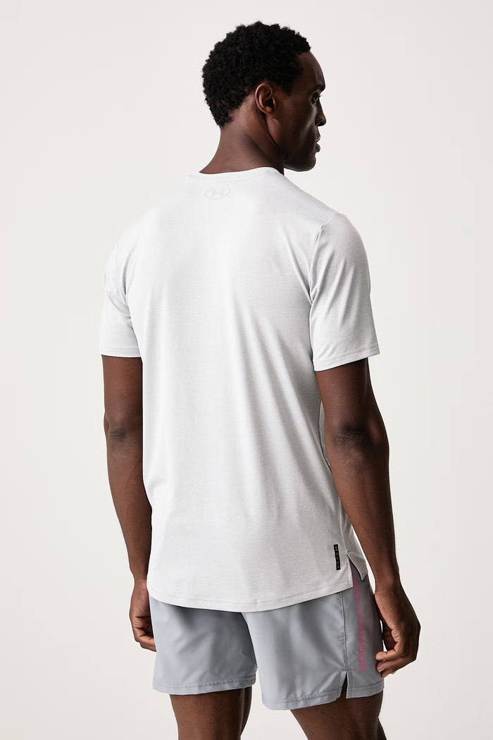Odzież Under Armour T-shirt treningowy męski Rush Energy 1383973.011 szary